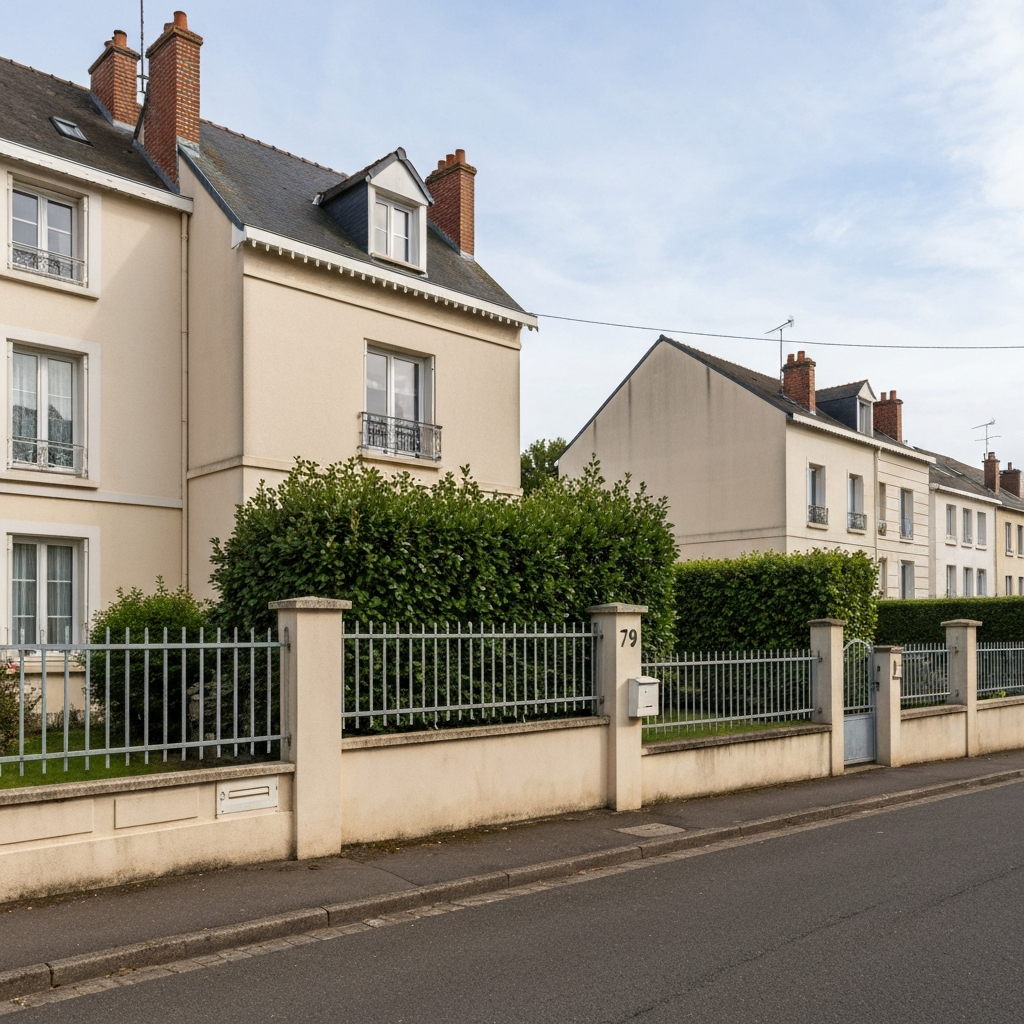Vue extérieure d'une maison récente à Vert-Saint-Denis pour estimation