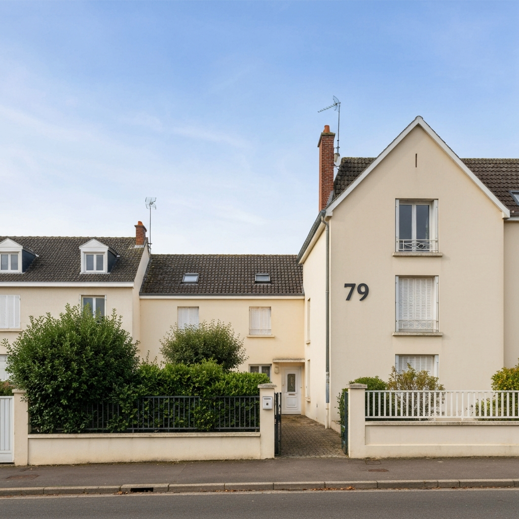 Capture d'écran d'une plateforme en ligne pour estimer un bien immobilier à Seine-Port