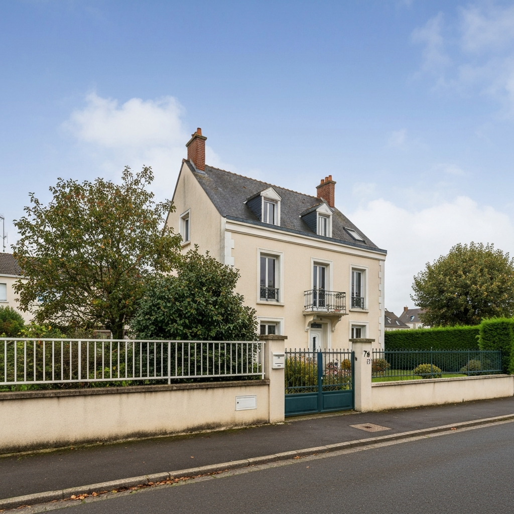 Vue d'une maison à Cesson pour une estimation liée à un divorce
