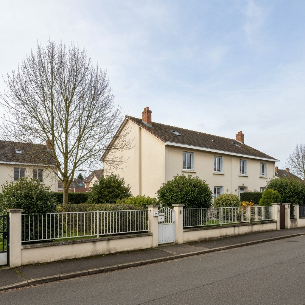 Vue d'une maison à Cesson, évaluée pour une succession