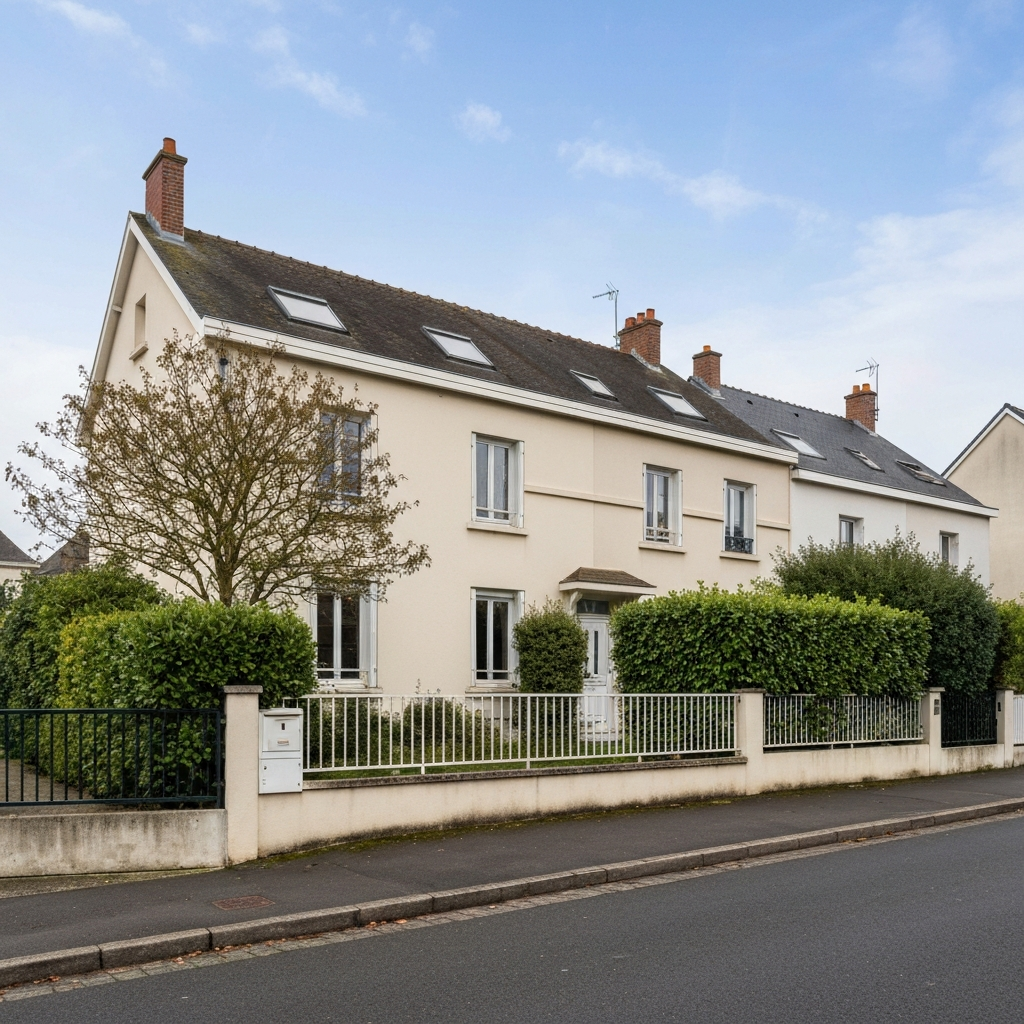 Vue d'une maison à Seine-Port en cours d'estimation pour une succession